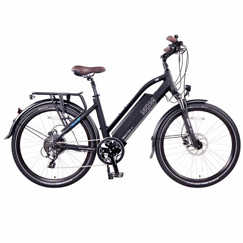 NCM Milano Plus Trekking Step Through E-Bike, City-Bike, 250W, 48V 16Ah 768Wh Battery [Black 26]